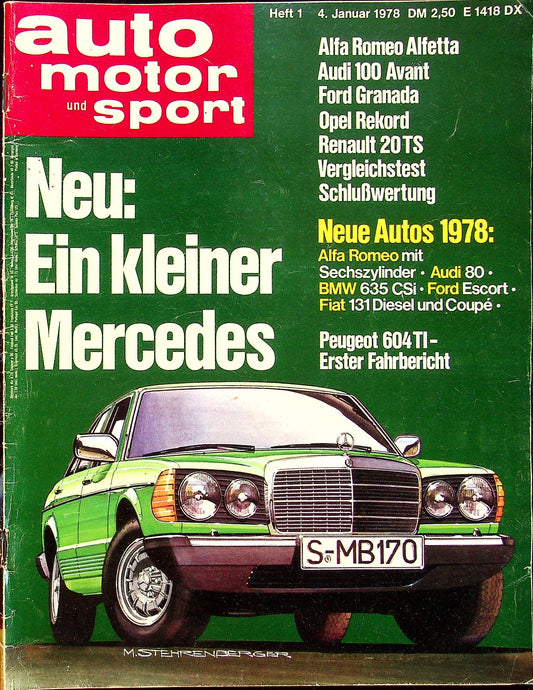 Auto Motor und Sport 01/1978