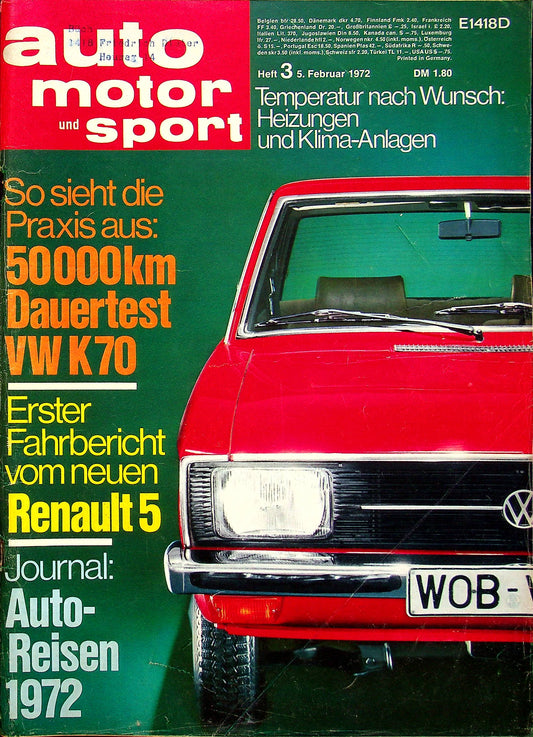 Auto Motor und Sport 03/1972