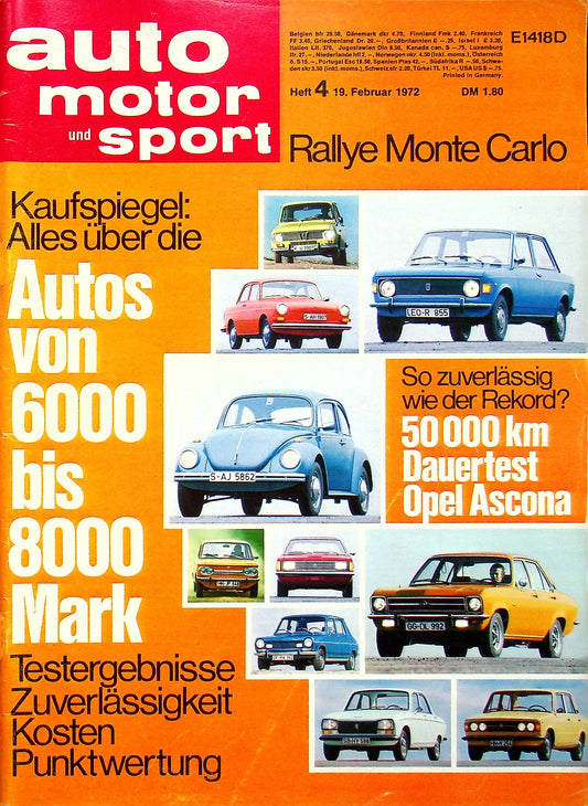 Auto Motor und Sport 04/1972