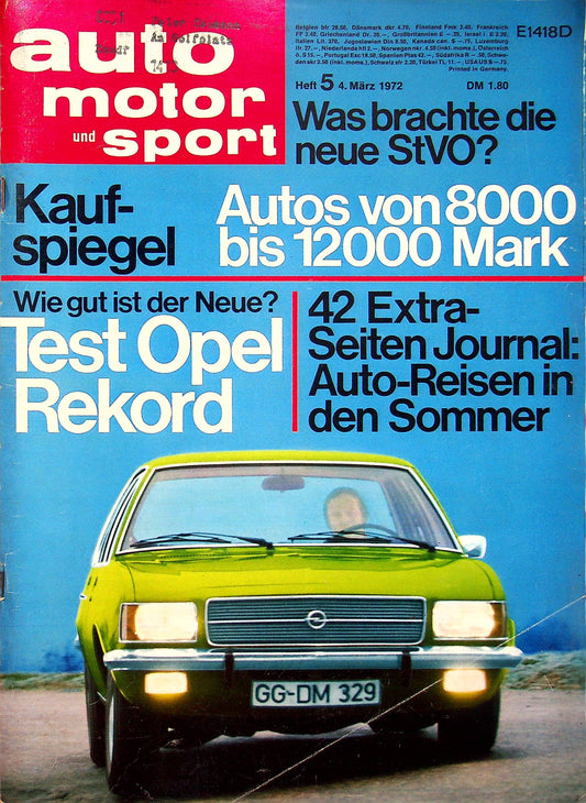 Auto Motor und Sport 05/1972