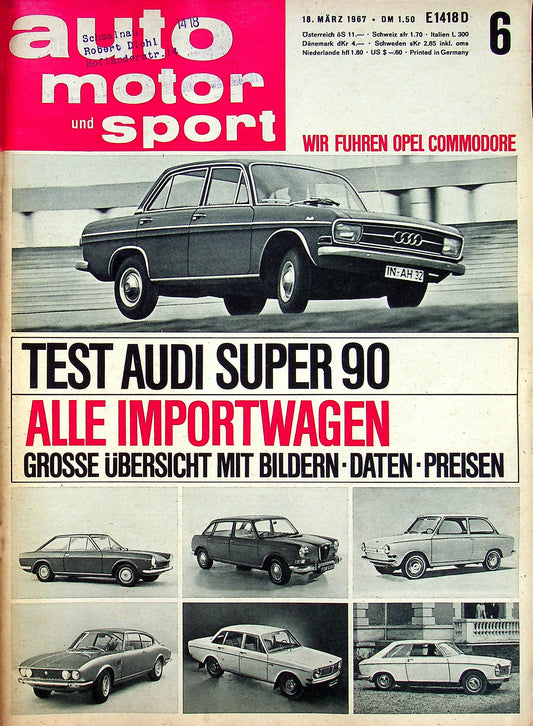 Auto Motor und Sport 06/1967