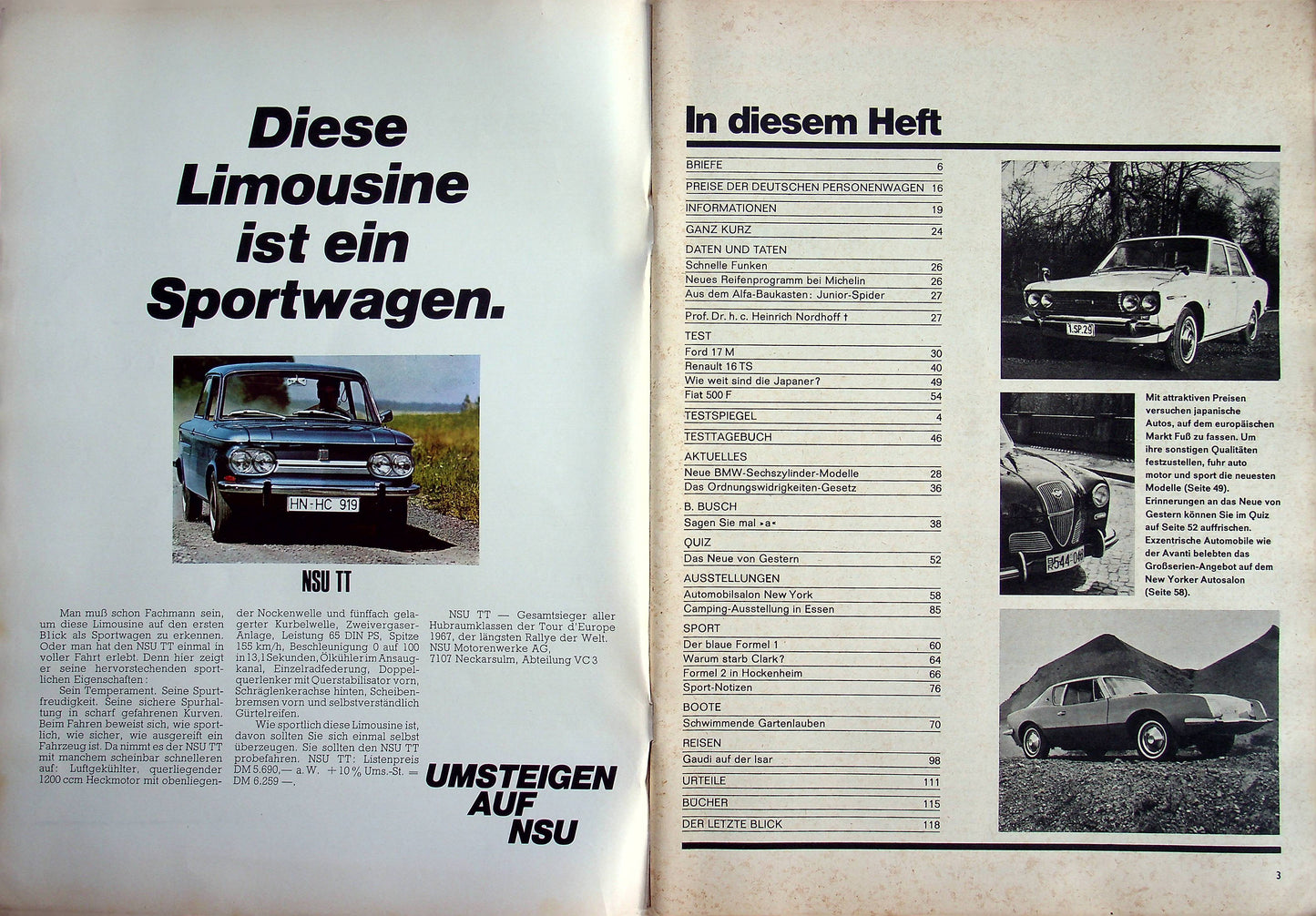 Auto Motor und Sport 09/1968