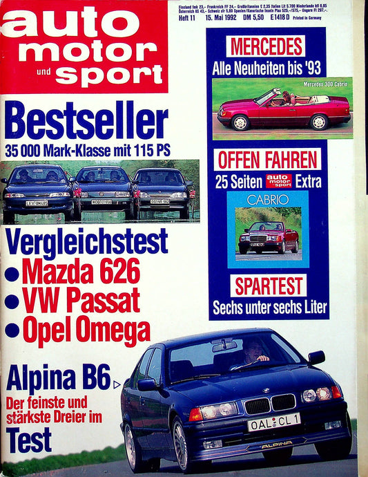 Auto Motor und Sport 11/1992