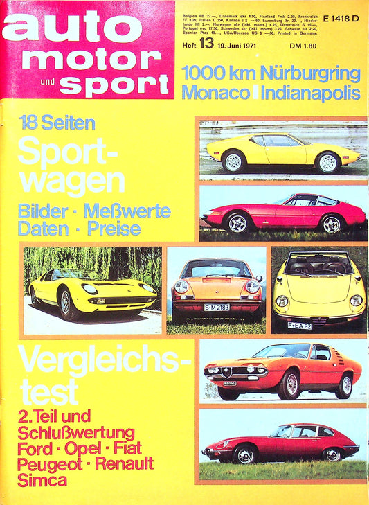Auto Motor und Sport 13/1971