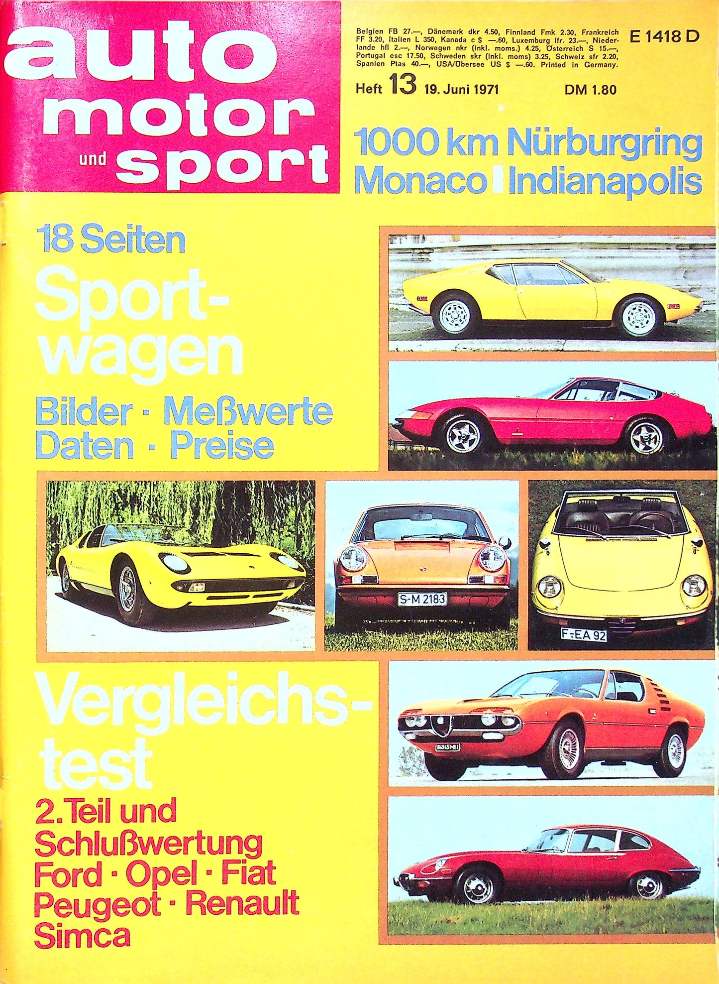 Auto Motor und Sport 13/1971