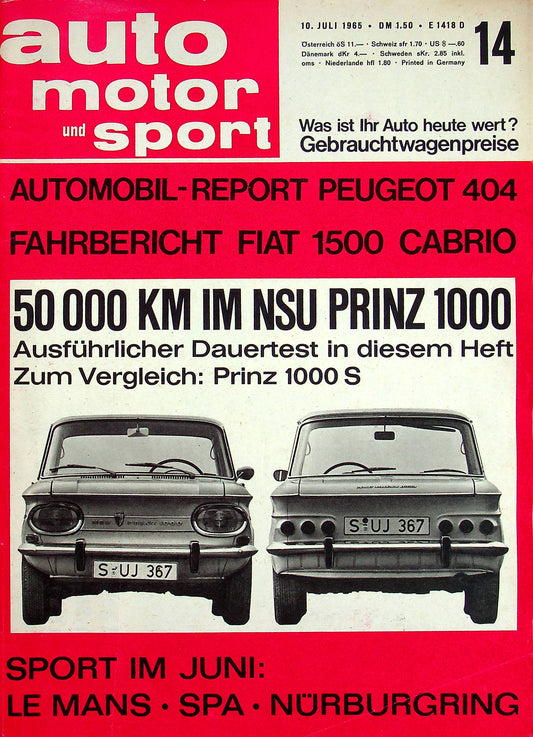 Auto Motor und Sport 14/1965