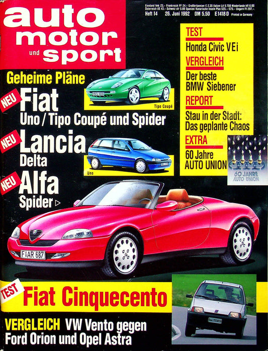 Auto Motor und Sport 14/1992