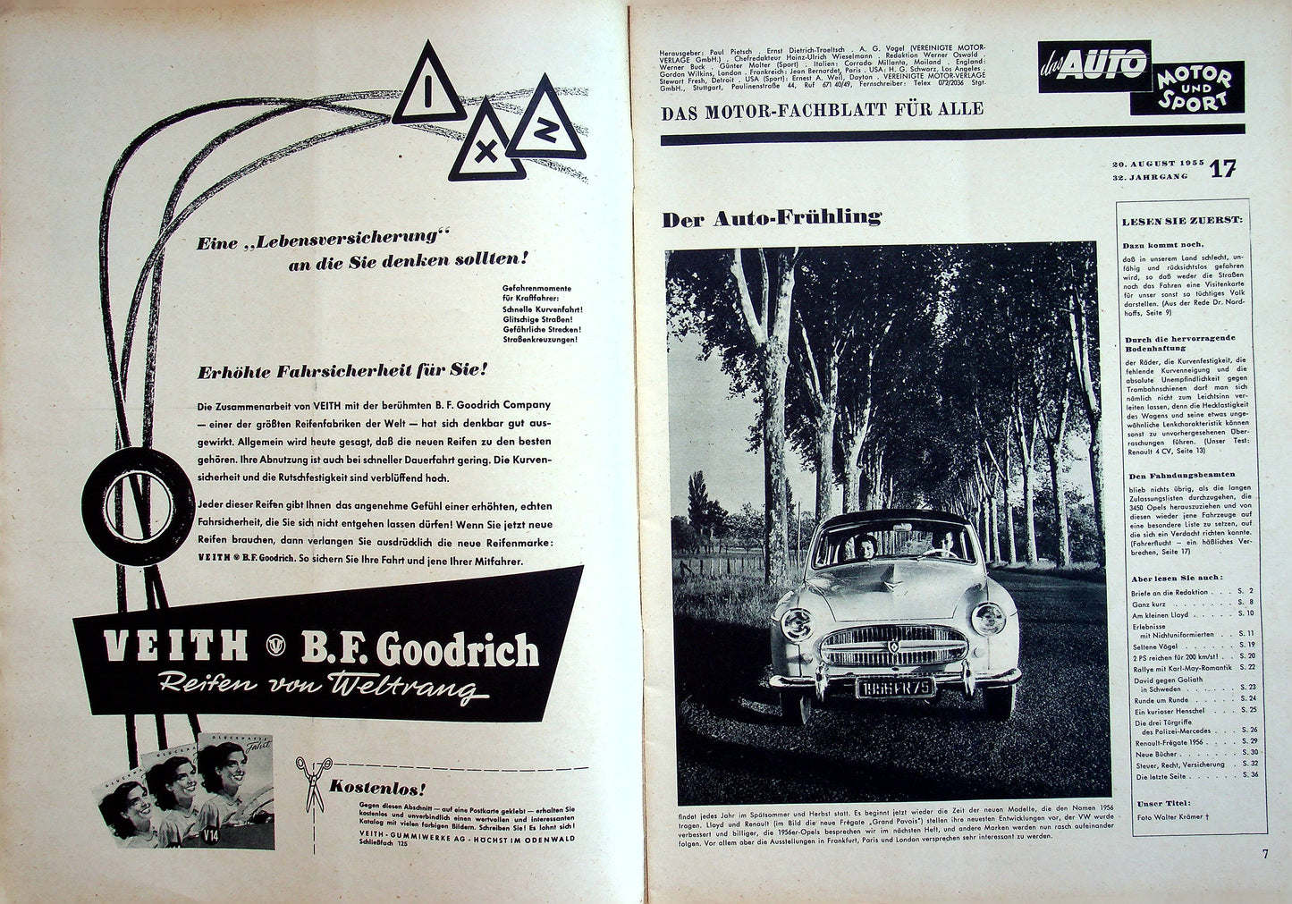 Auto Motor und Sport 17/1955
