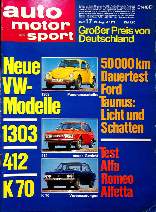 Auto Motor und Sport 17/1972