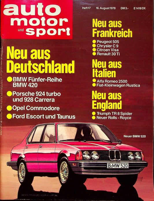 Auto Motor und Sport 17/1978