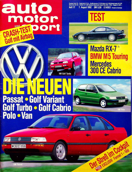 Auto Motor und Sport 17/1992
