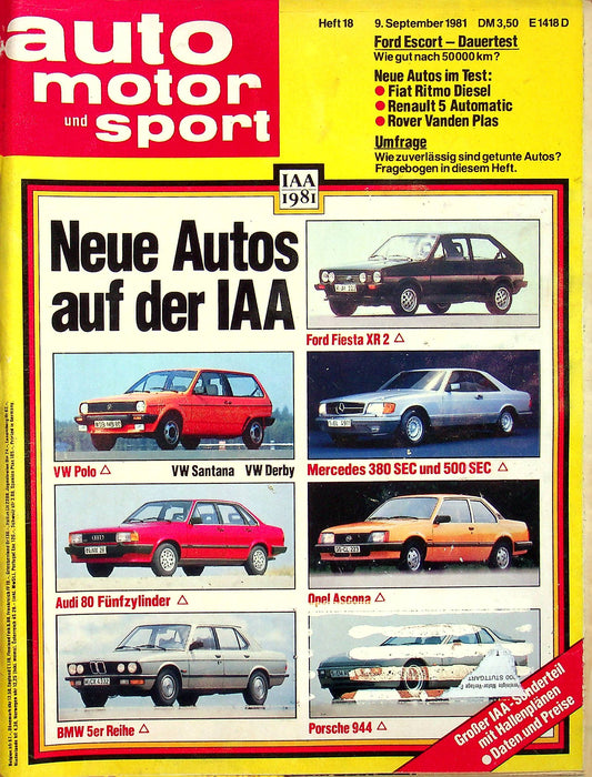 Auto Motor und Sport 18/1981