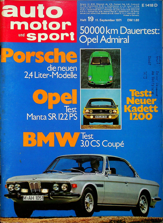 Auto Motor und Sport 19/1971