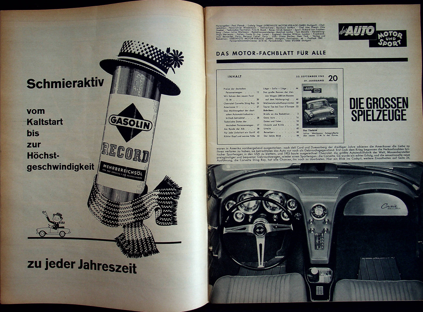 Auto Motor und Sport 20/1962