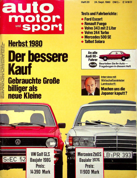 Auto Motor und Sport 20/1980