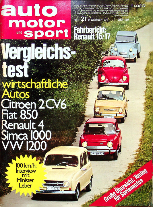 Auto Motor und Sport 21/1971