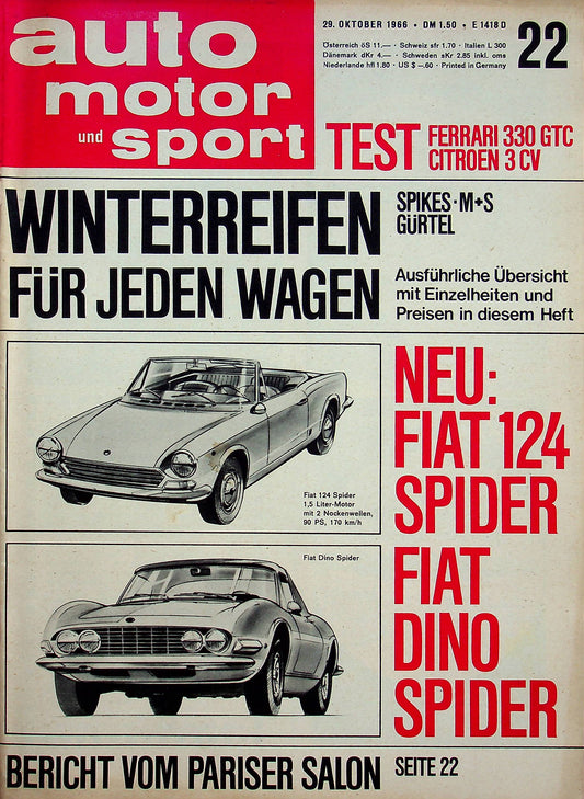 Auto Motor und Sport 22/1966
