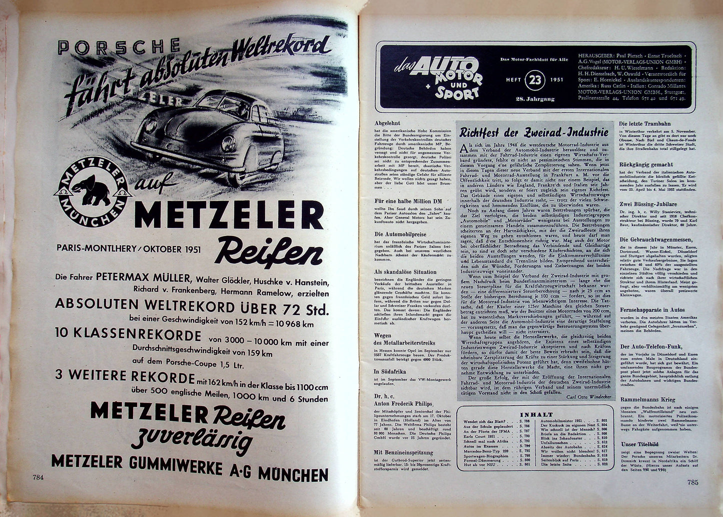 Auto Motor und Sport 23/1951