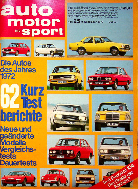 Auto Motor und Sport 25/1972