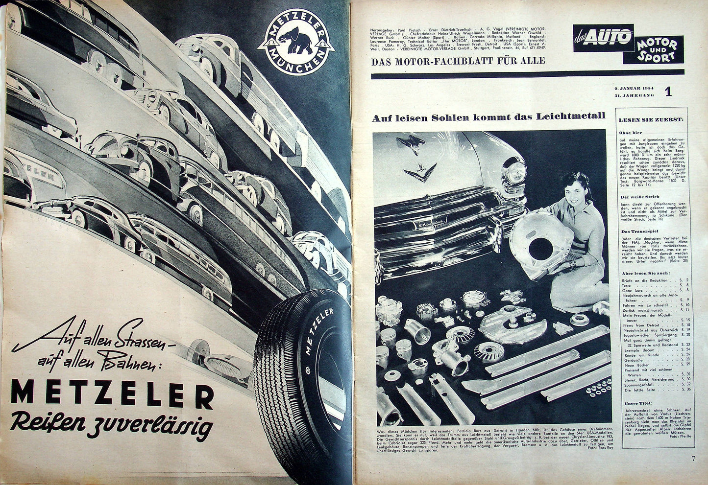 Auto Motor und Sport 01/1954