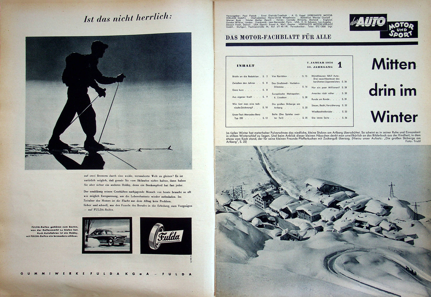 Auto Motor und Sport 01/1956