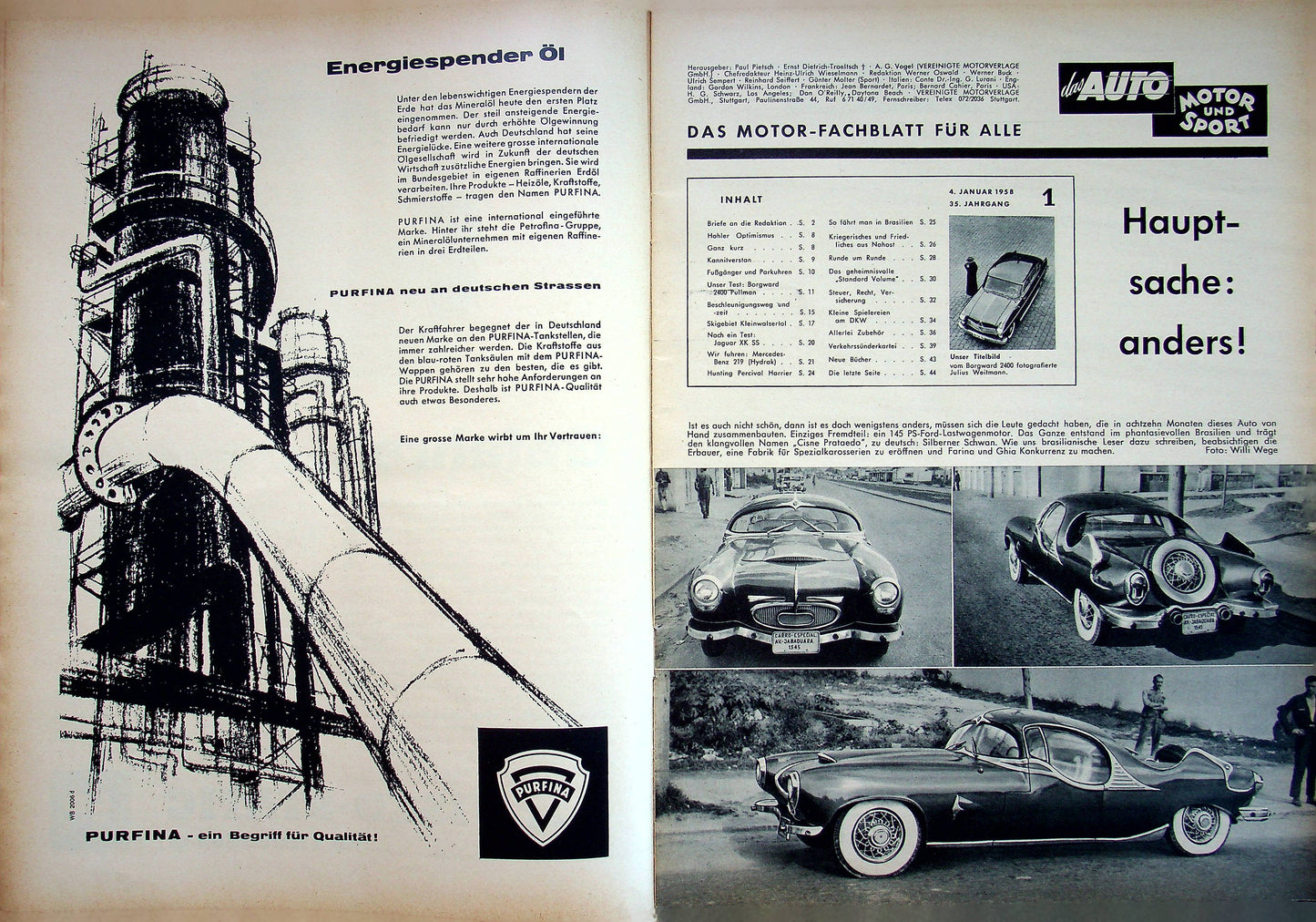 Auto Motor und Sport 01/1958