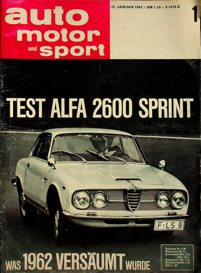 Auto Motor und Sport 01/1963