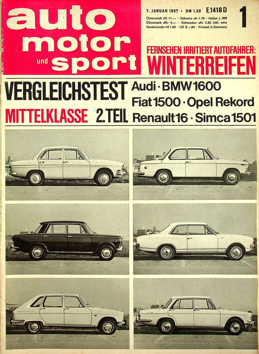 Auto Motor und Sport 01/1967
