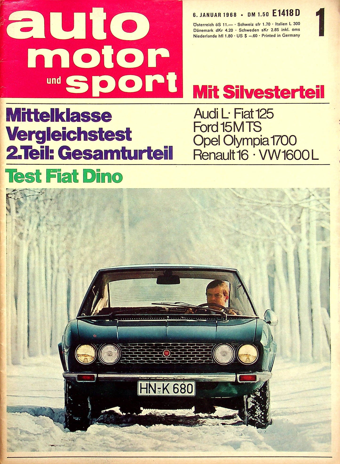 Auto Motor und Sport 01/1968