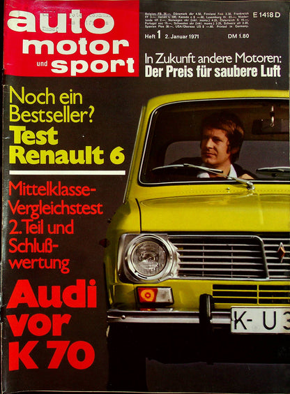 Auto Motor und Sport 01/1971