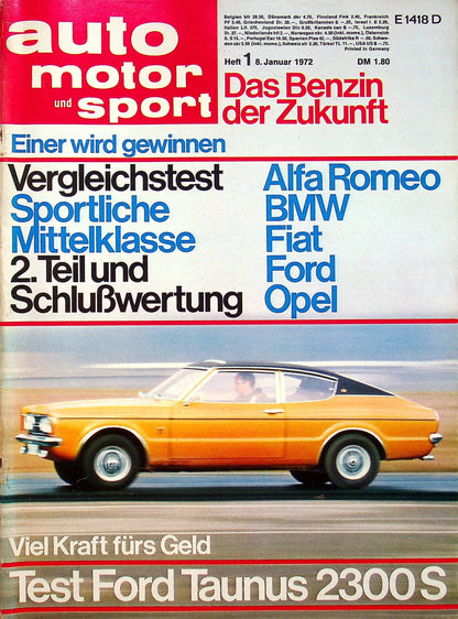 Auto Motor und Sport 01/1972