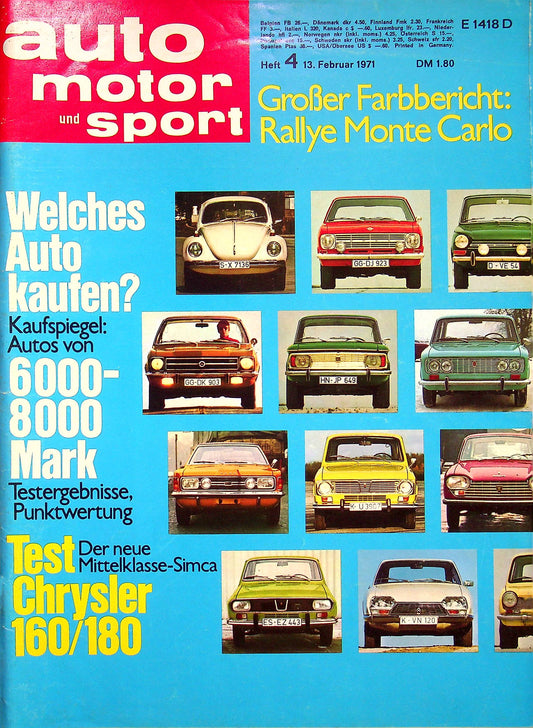 Auto Motor und Sport 04/1971