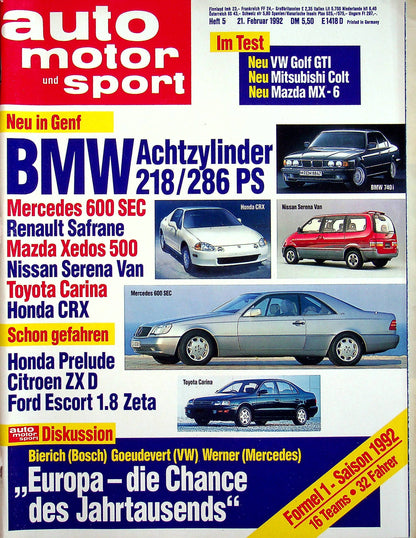 Auto Motor und Sport 05/1992