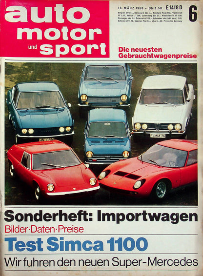 Auto Motor und Sport 06/1968