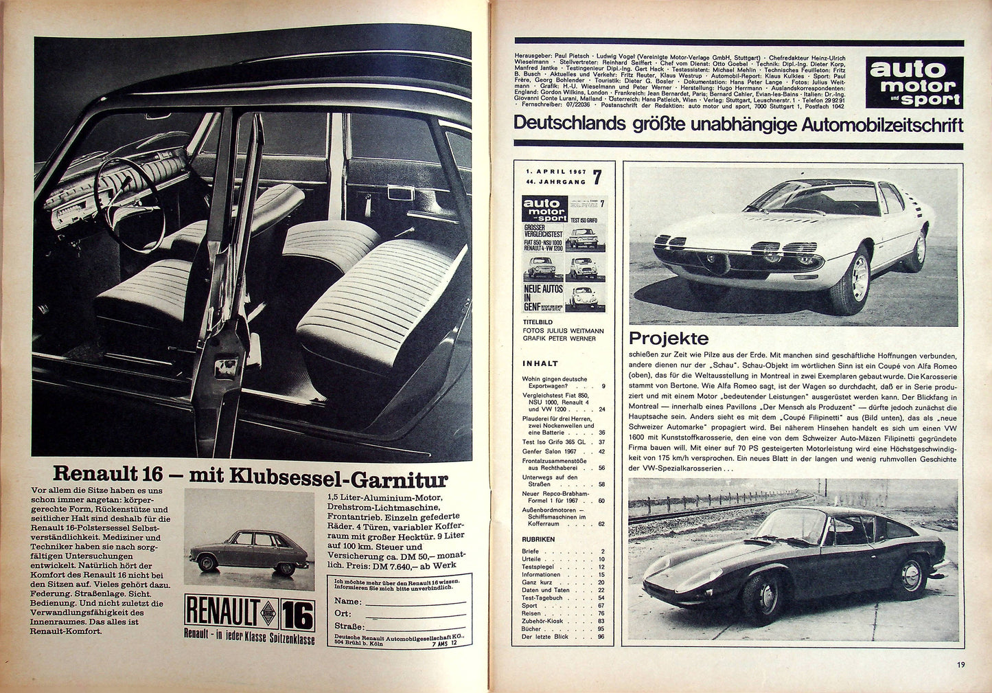 Auto Motor und Sport 07/1967