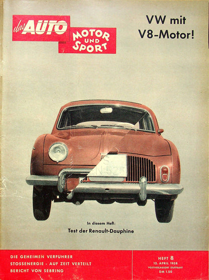 Auto Motor und Sport 08/1958