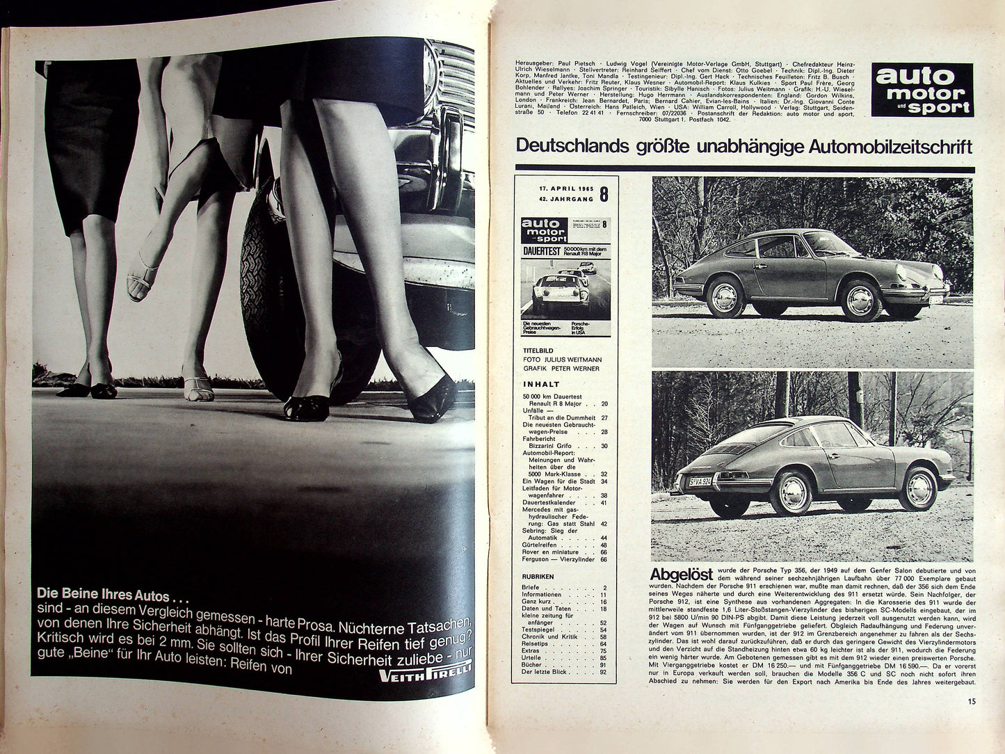Auto Motor und Sport 08/1965