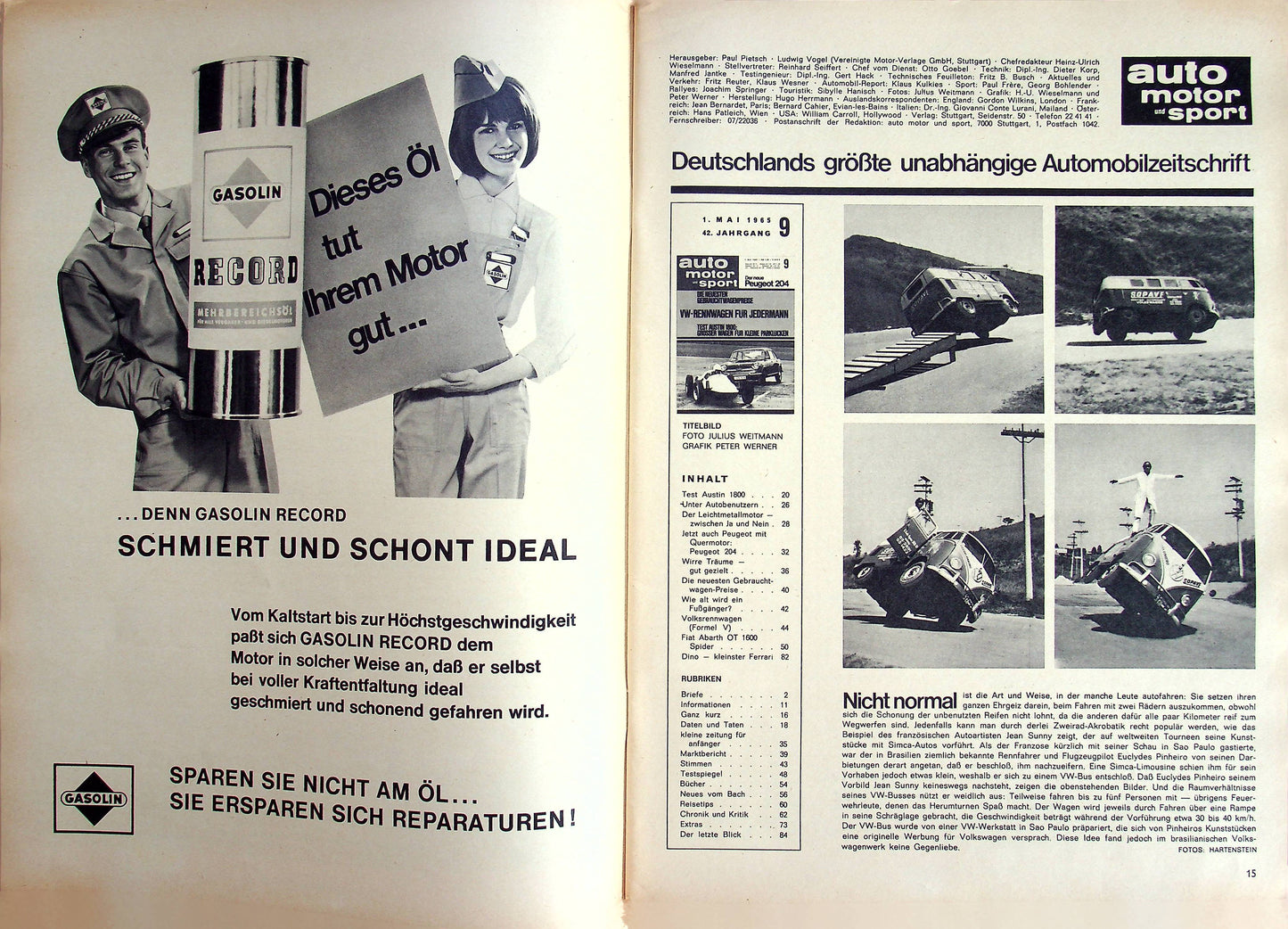 Auto Motor und Sport 09/1965