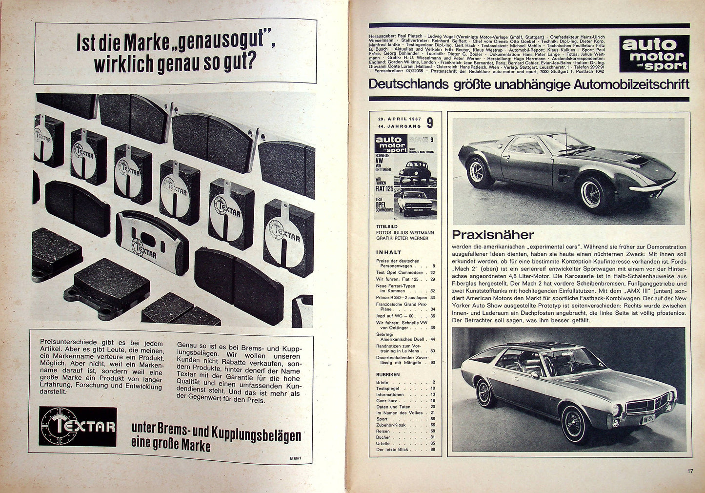 Auto Motor und Sport 09/1967