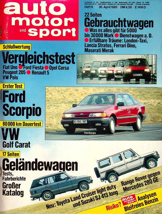 Auto Motor und Sport 09/1985