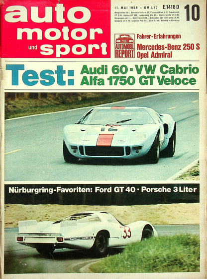 Auto Motor und Sport 10/1968