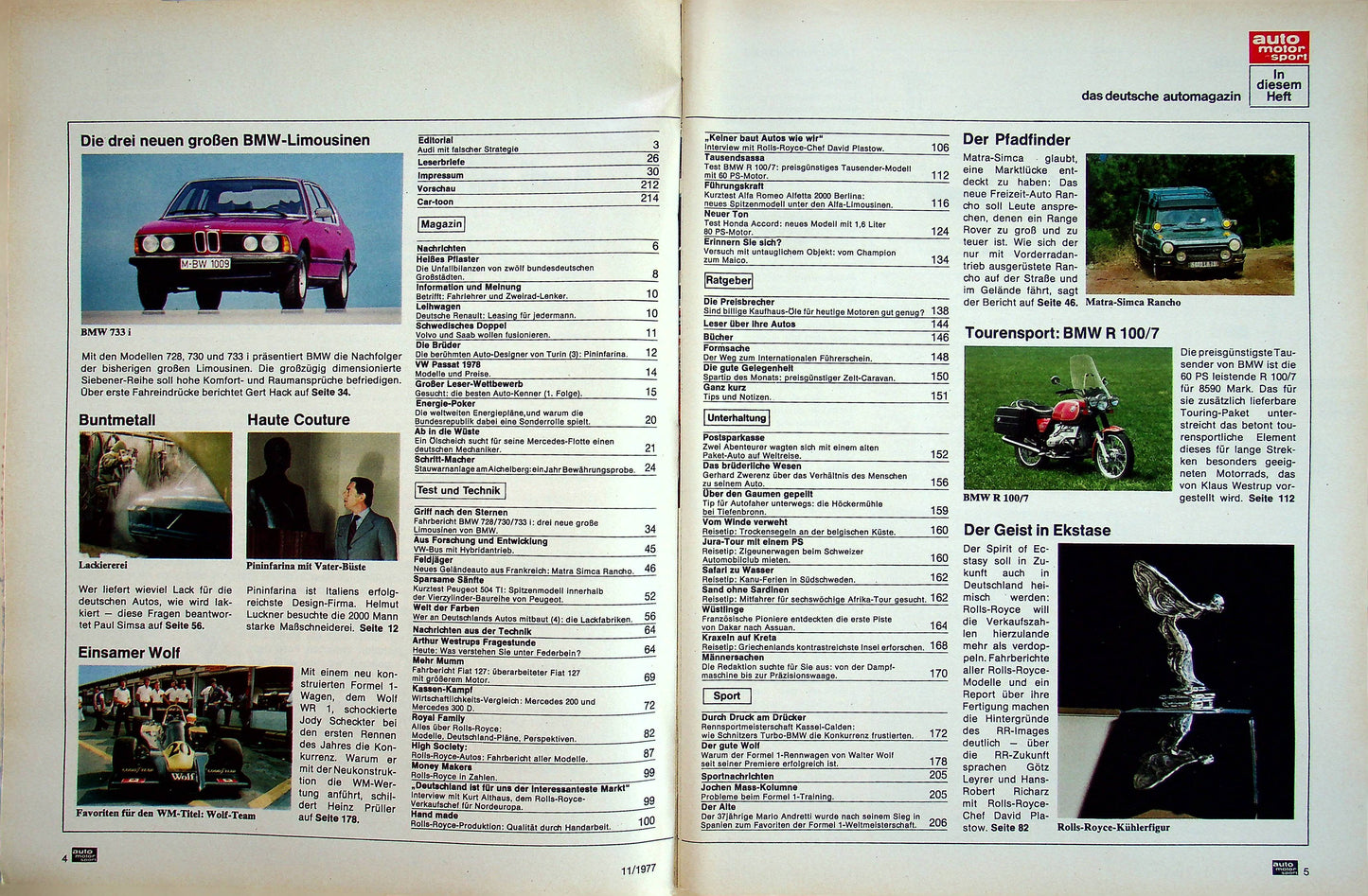 Auto Motor und Sport 11/1977