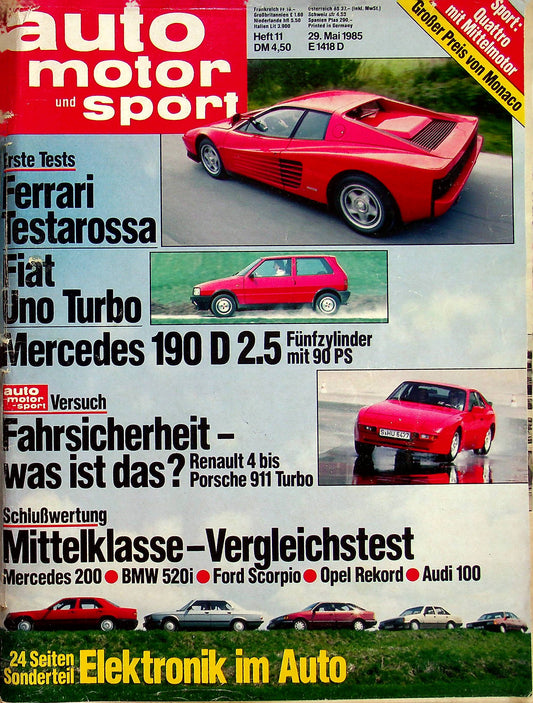 Auto Motor und Sport 11/1985