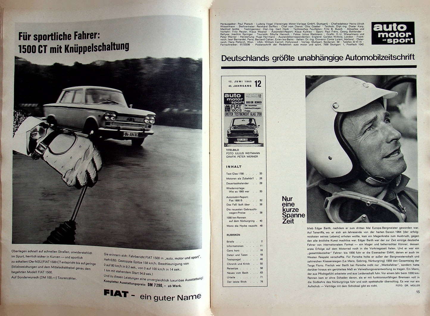 Auto Motor und Sport 12/1965