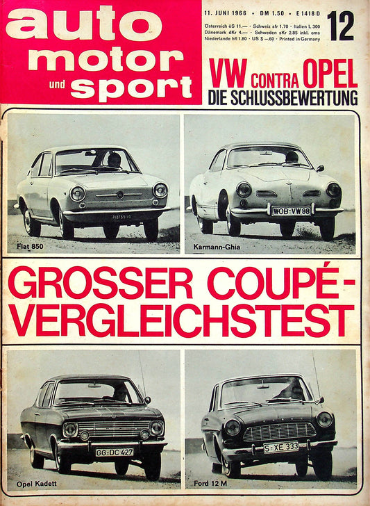 Auto Motor und Sport 12/1966