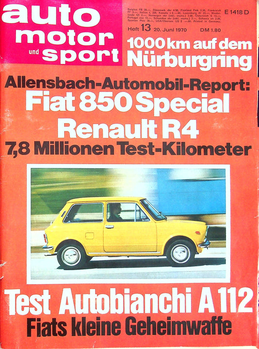 Auto Motor und Sport 13/1970