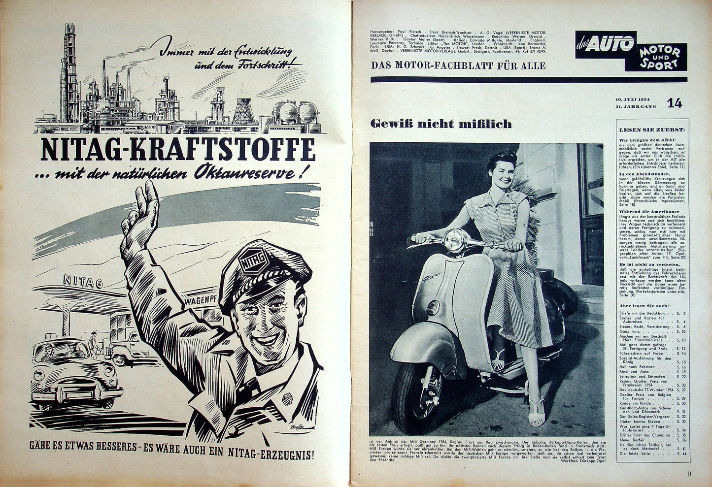 Auto Motor und Sport 14/1954