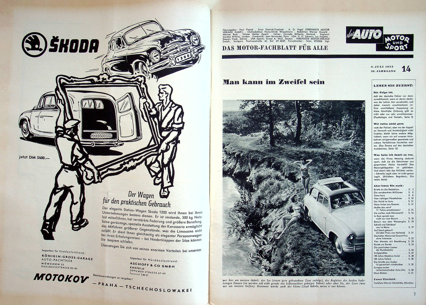 Auto Motor und Sport 14/1955