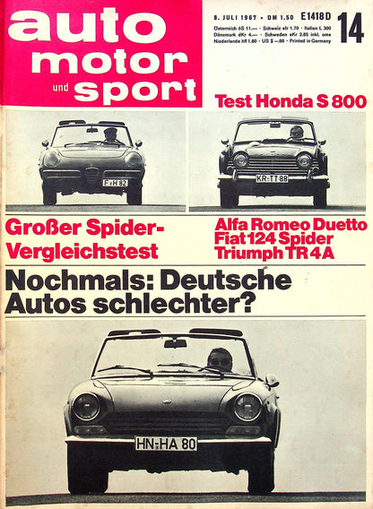 Auto Motor und Sport 14/1967