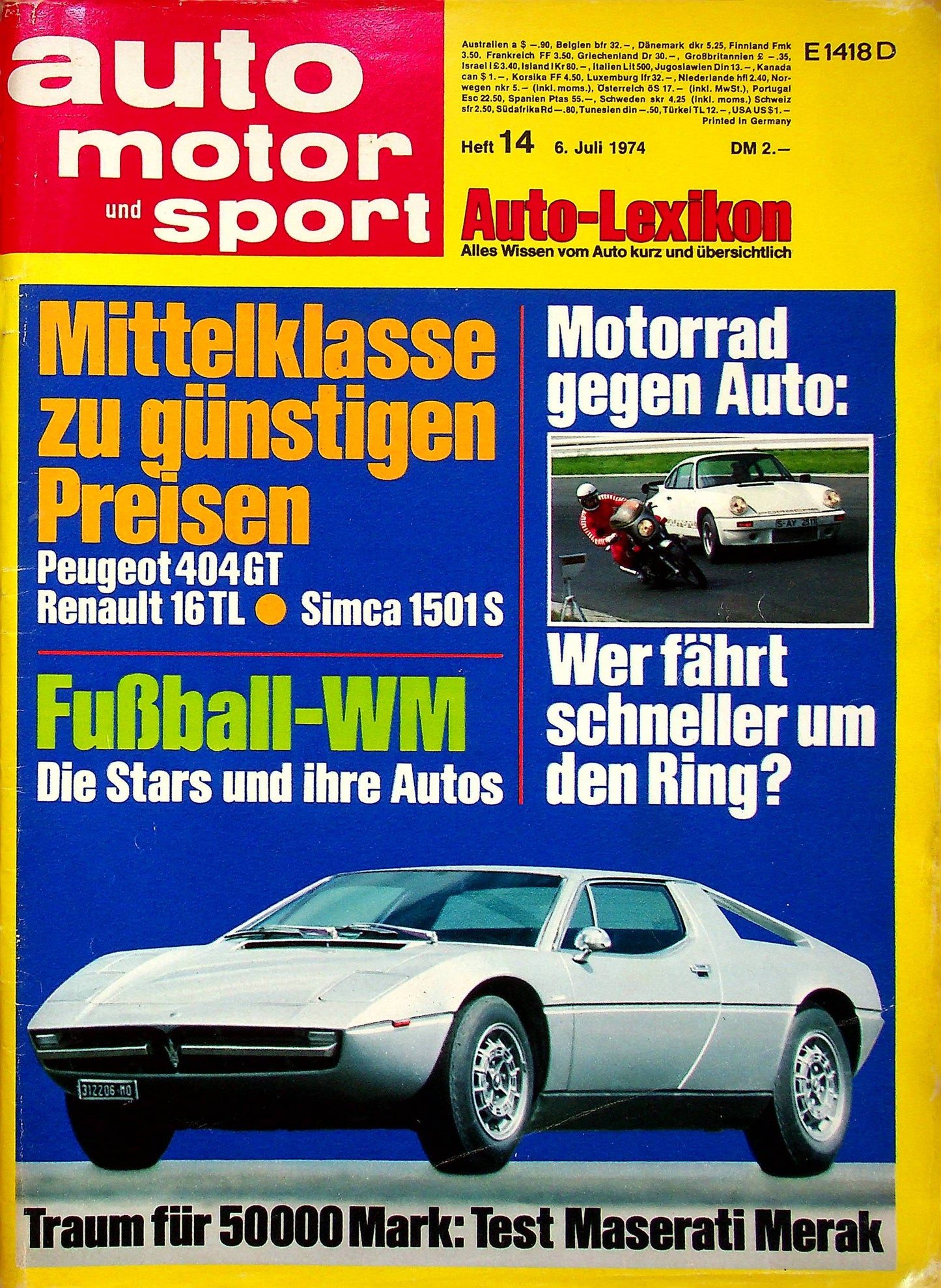 Auto Motor und Sport 14/1974